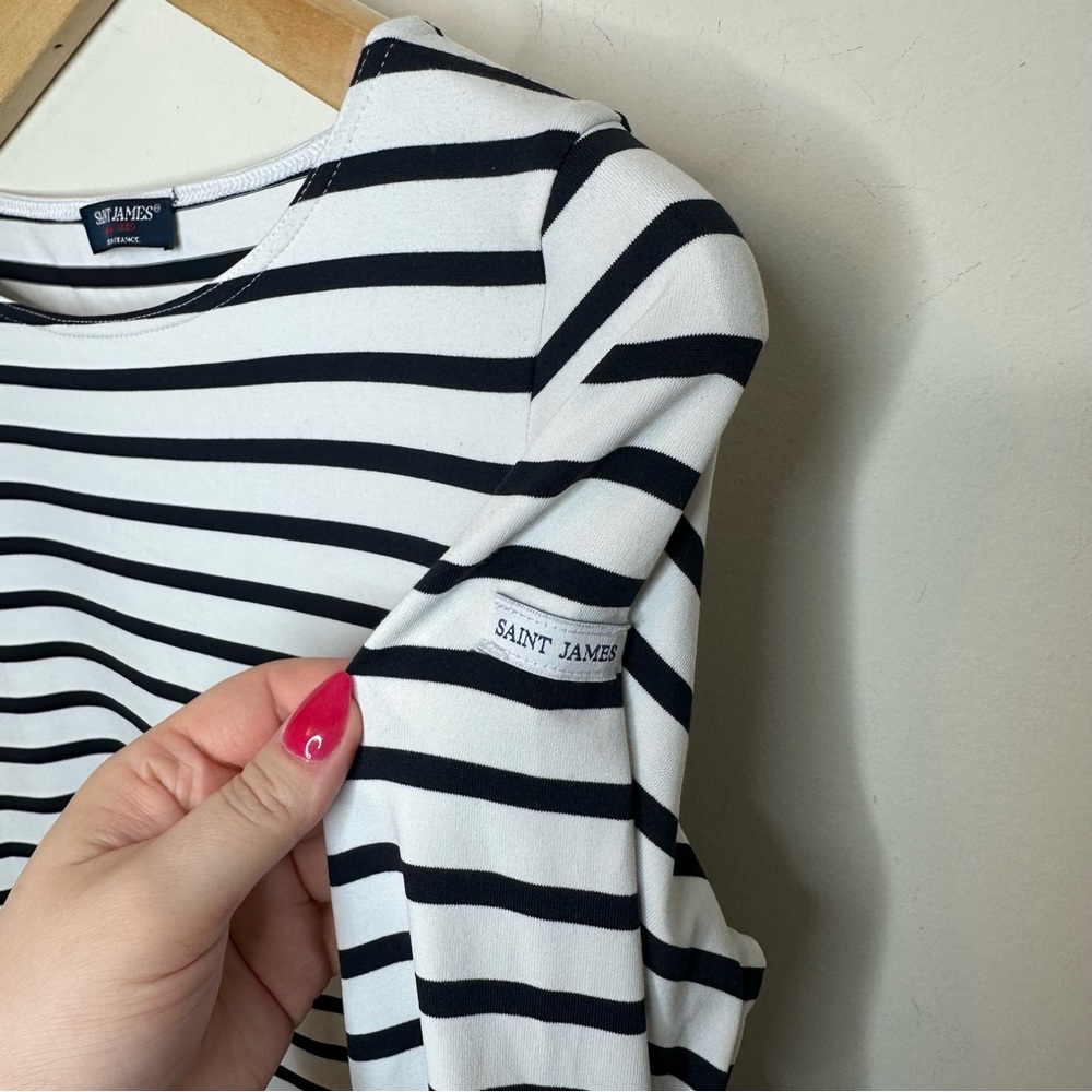 Saint James Striped Boatneck Top Size 4 - Picture 5 of 8